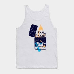 lights universe illustration Tank Top